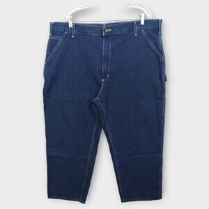 NEW With TAGS - Men Carhartt Original Fit Work Dungaree Straight Leg Blue 42x30